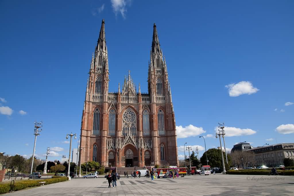 Cathedral Of La Plata Front View In Argentina