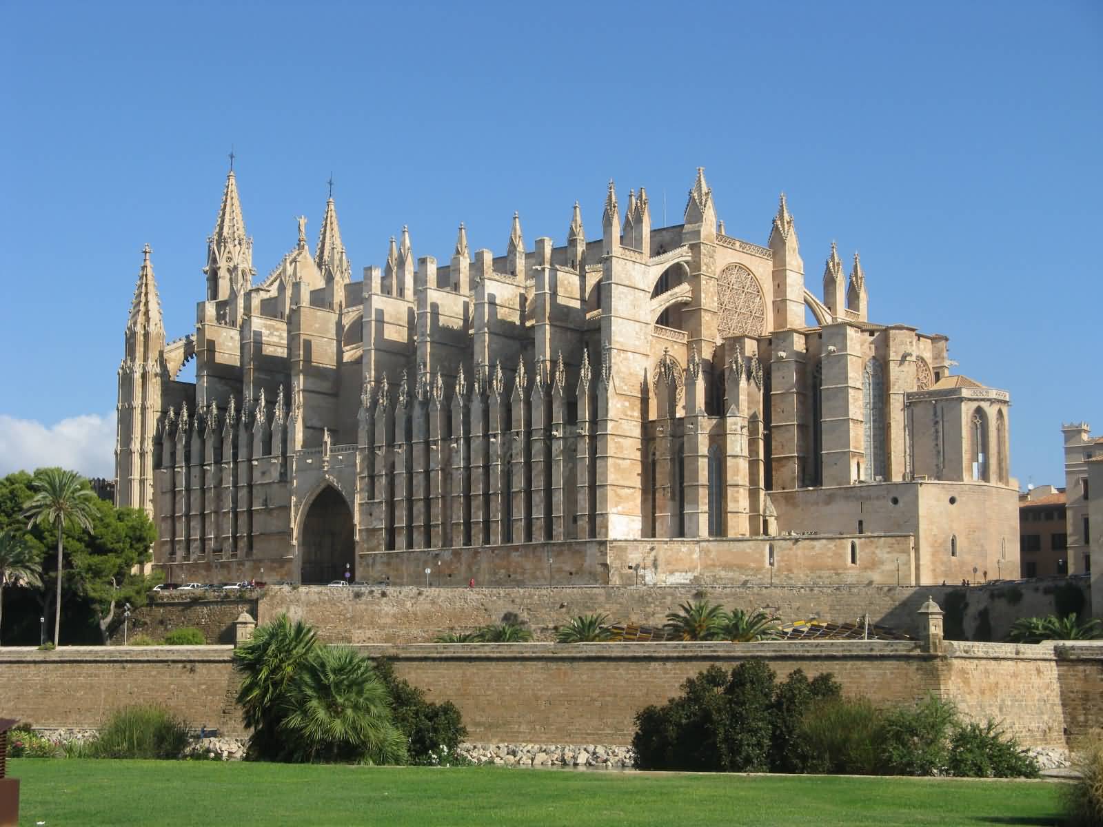 Cathedral Of Santa Maria Of Palma West Side View