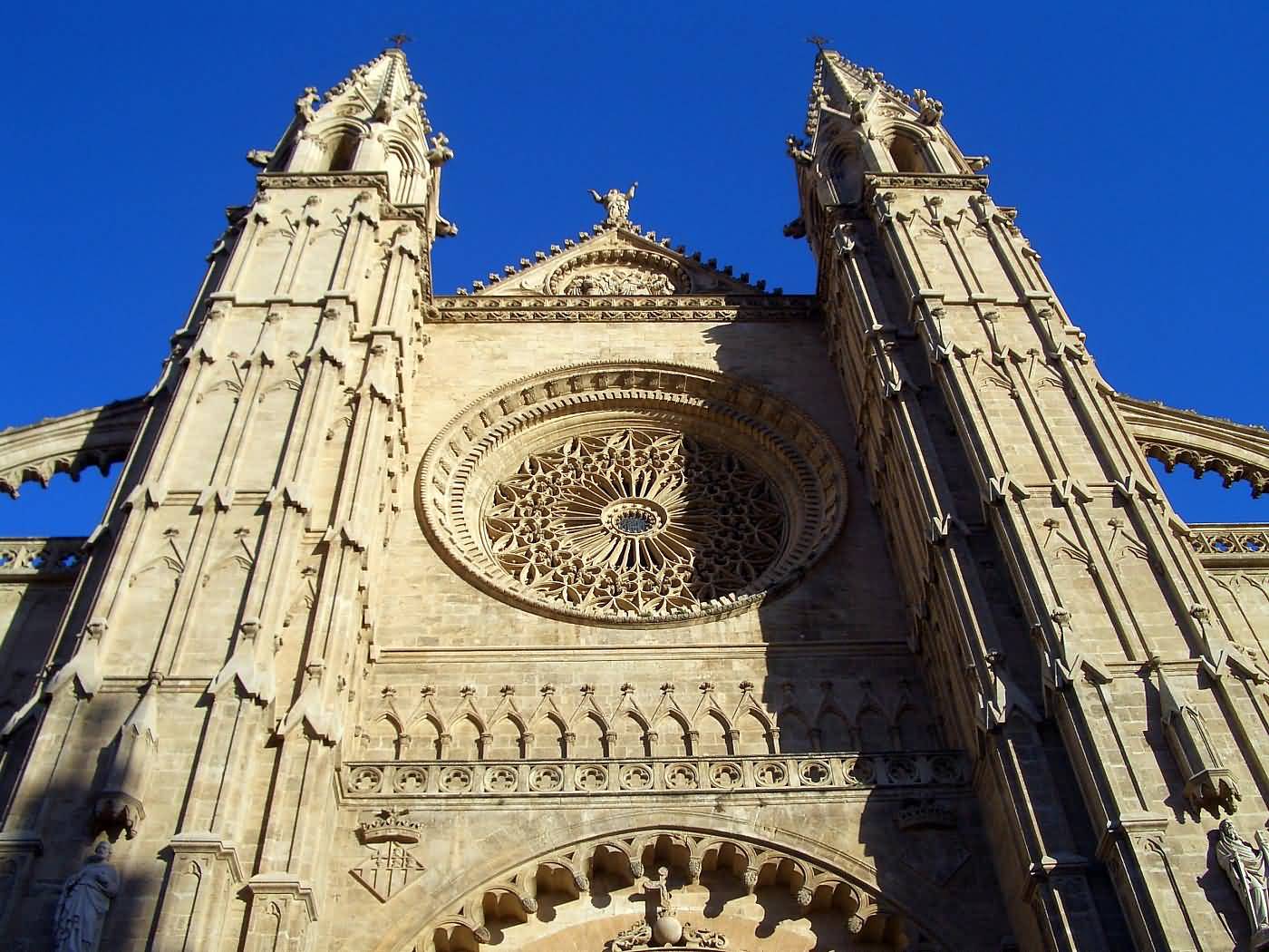 Front View Of The Palma Cathedral