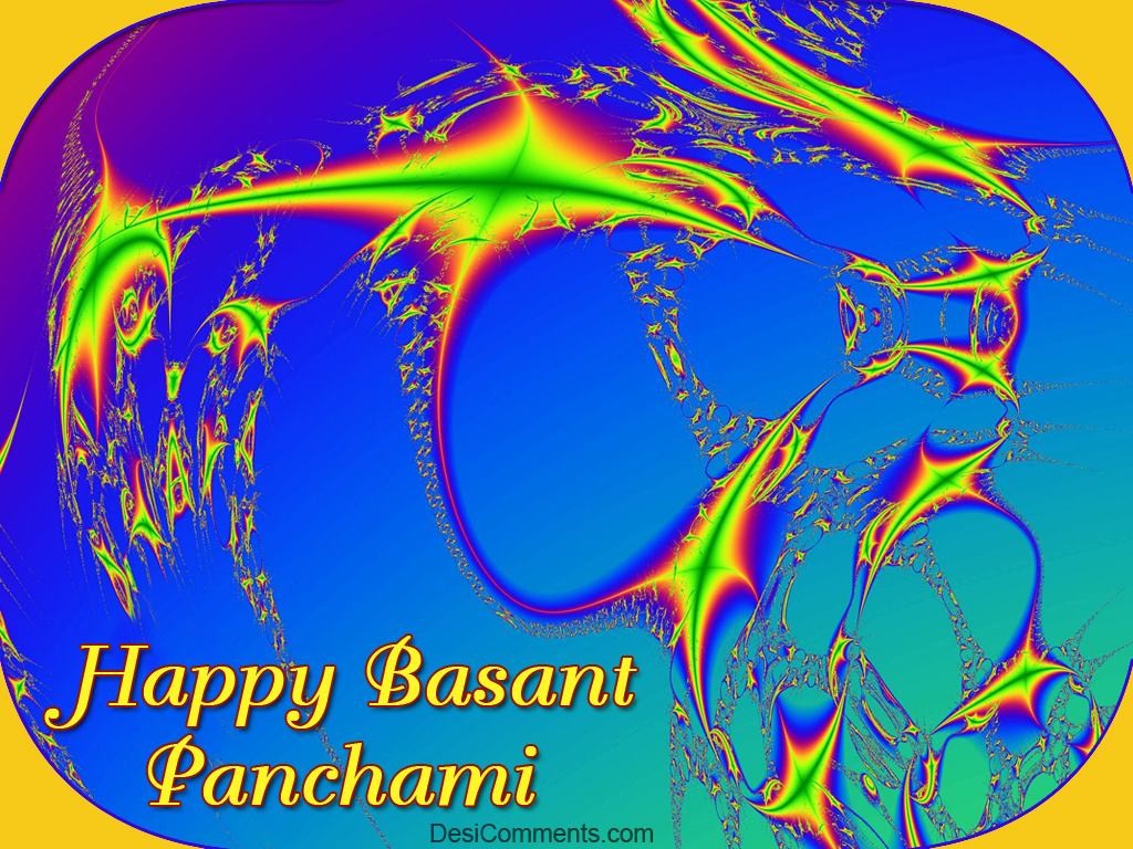 Happy Basant Panchami Colorful Picture