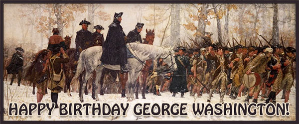 Happy Birthday George Washington Painting