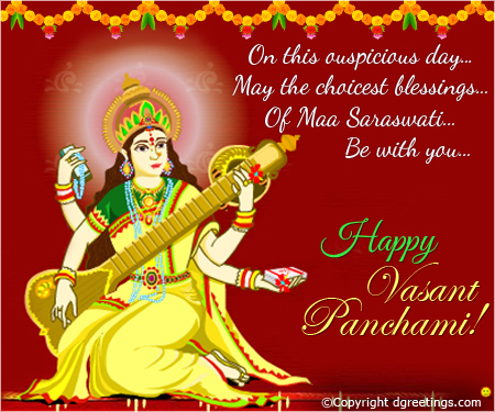 Happy Vasant Panchami On This Auspicious Day May The Choicest Blessings Of Maa Saraswati Be With You