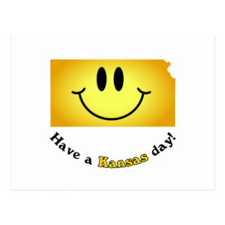 Have A Kansas Day Smiley Postcard