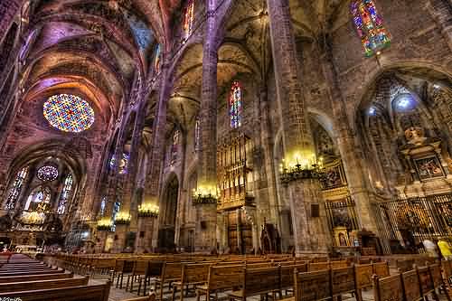 Interior Image of The Palma Cathedral In Spain