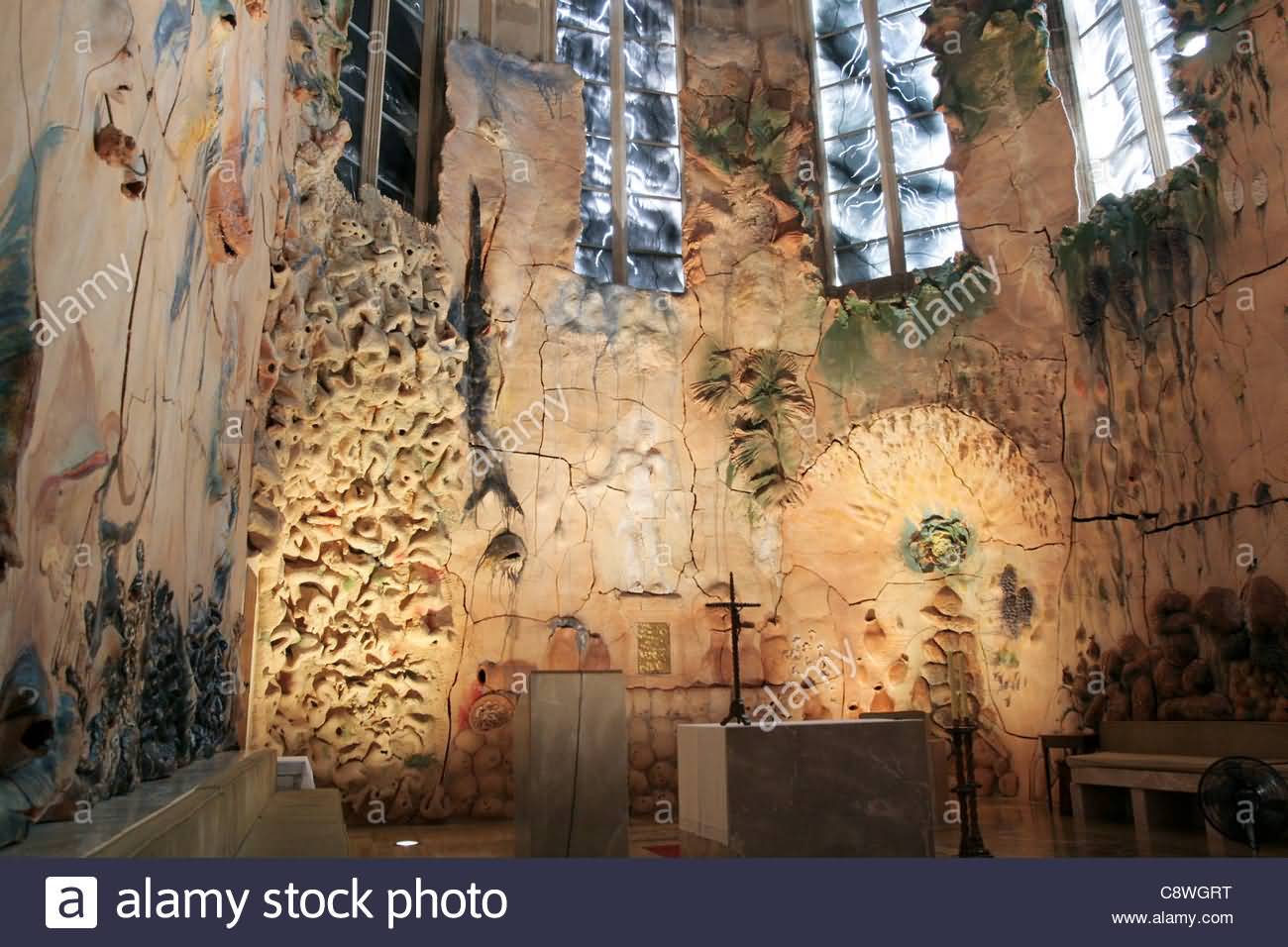 Interior Of Palma Cathedral Painted By Miguel Barcelo