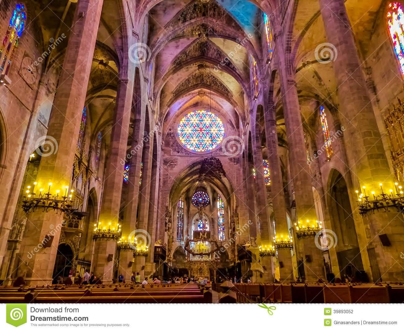 Interior Of The Palma Cathedral In Spain