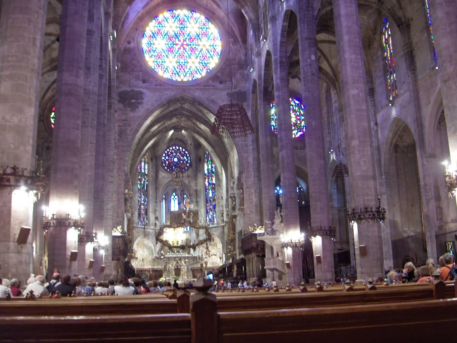 Interior View Of The Palma Cathedral In Spain