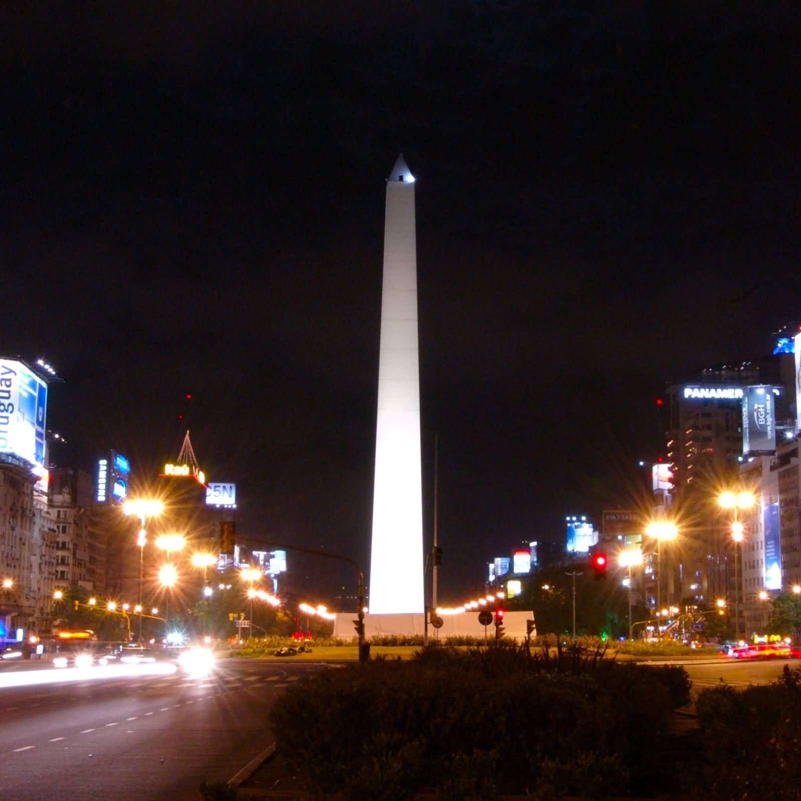 Obelisco De Buenos Aires At Night 6381