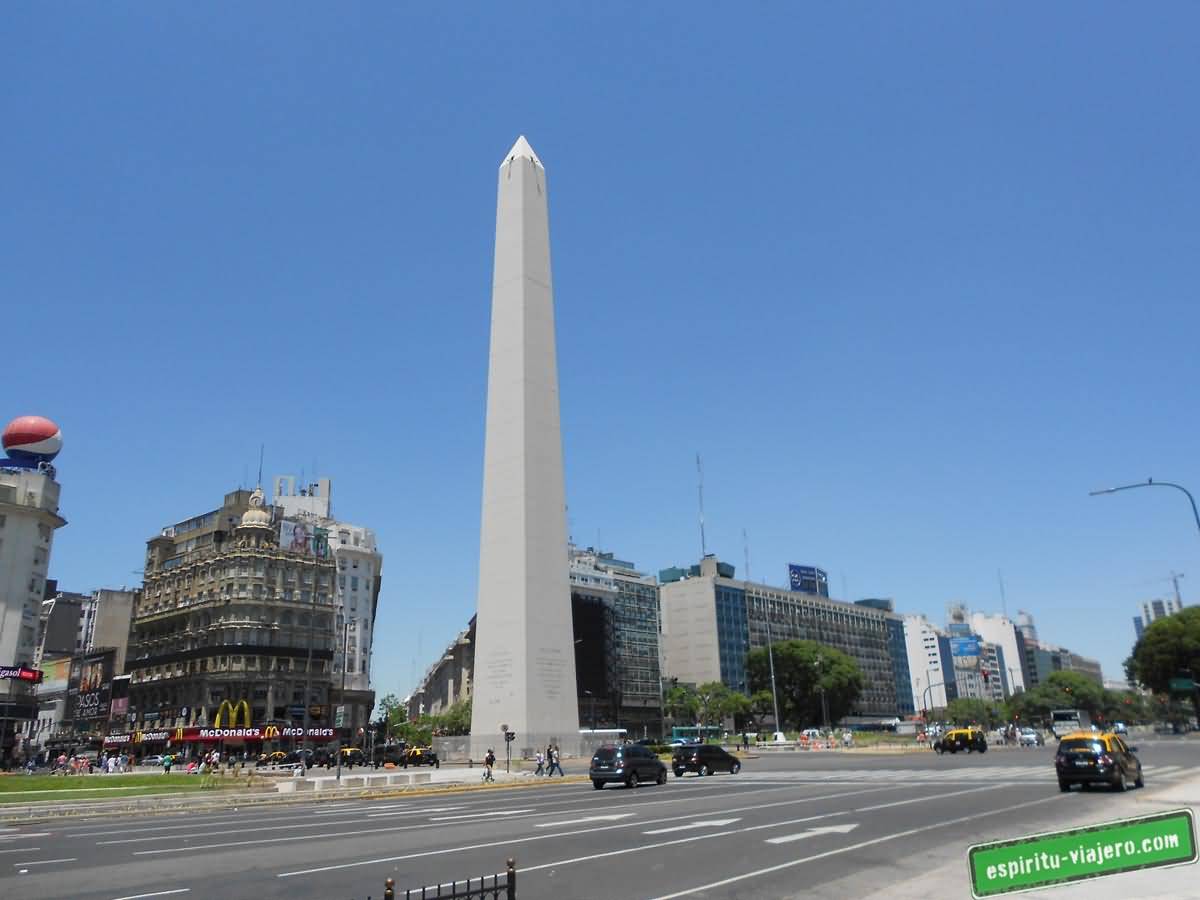 Obelisco de Buenos Aires At The Plaza de la Republica