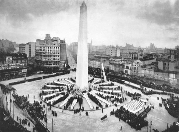 Obelisco de Buenos Aires During Inauguration In 1936