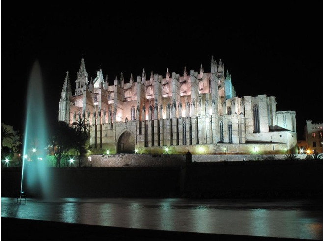 Palma Cathedral By Night