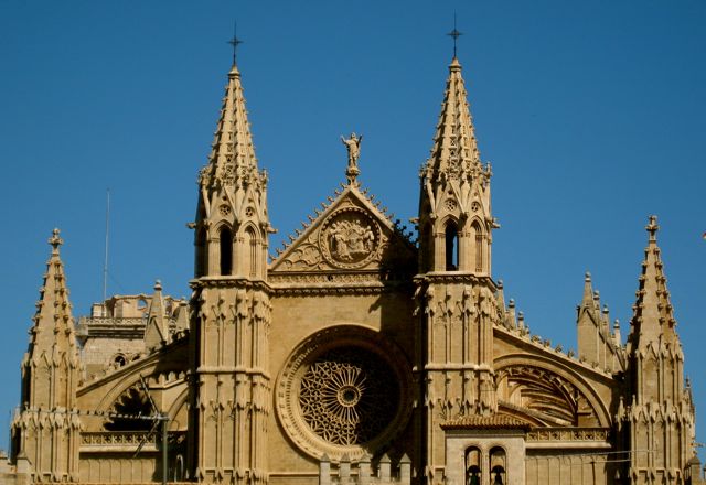 Palma Cathedral Main Facade View