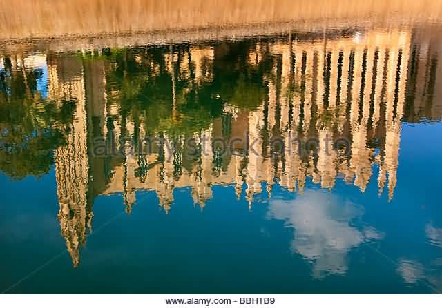 Palma Cathedral Reflected In Lake