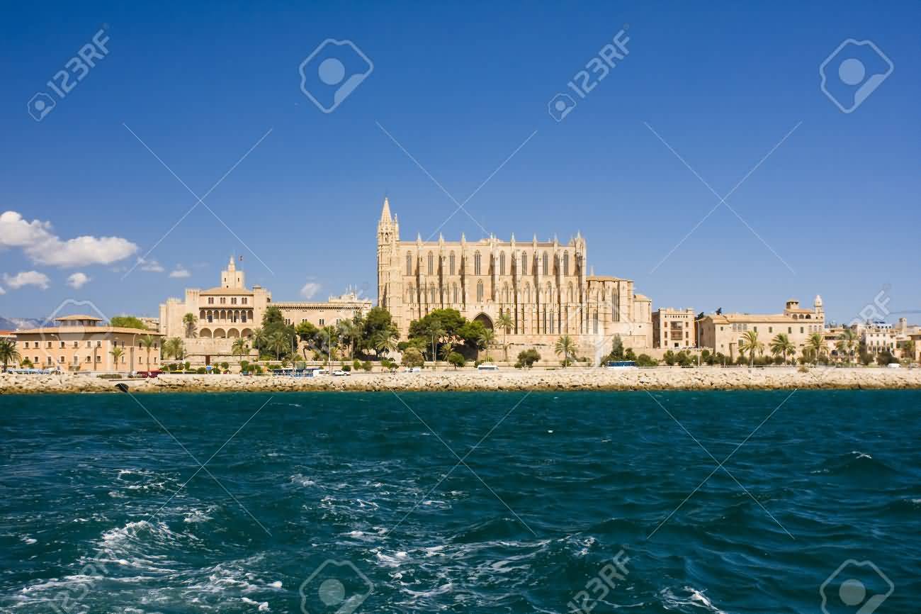 Palma Cathedral View FromThe Sea