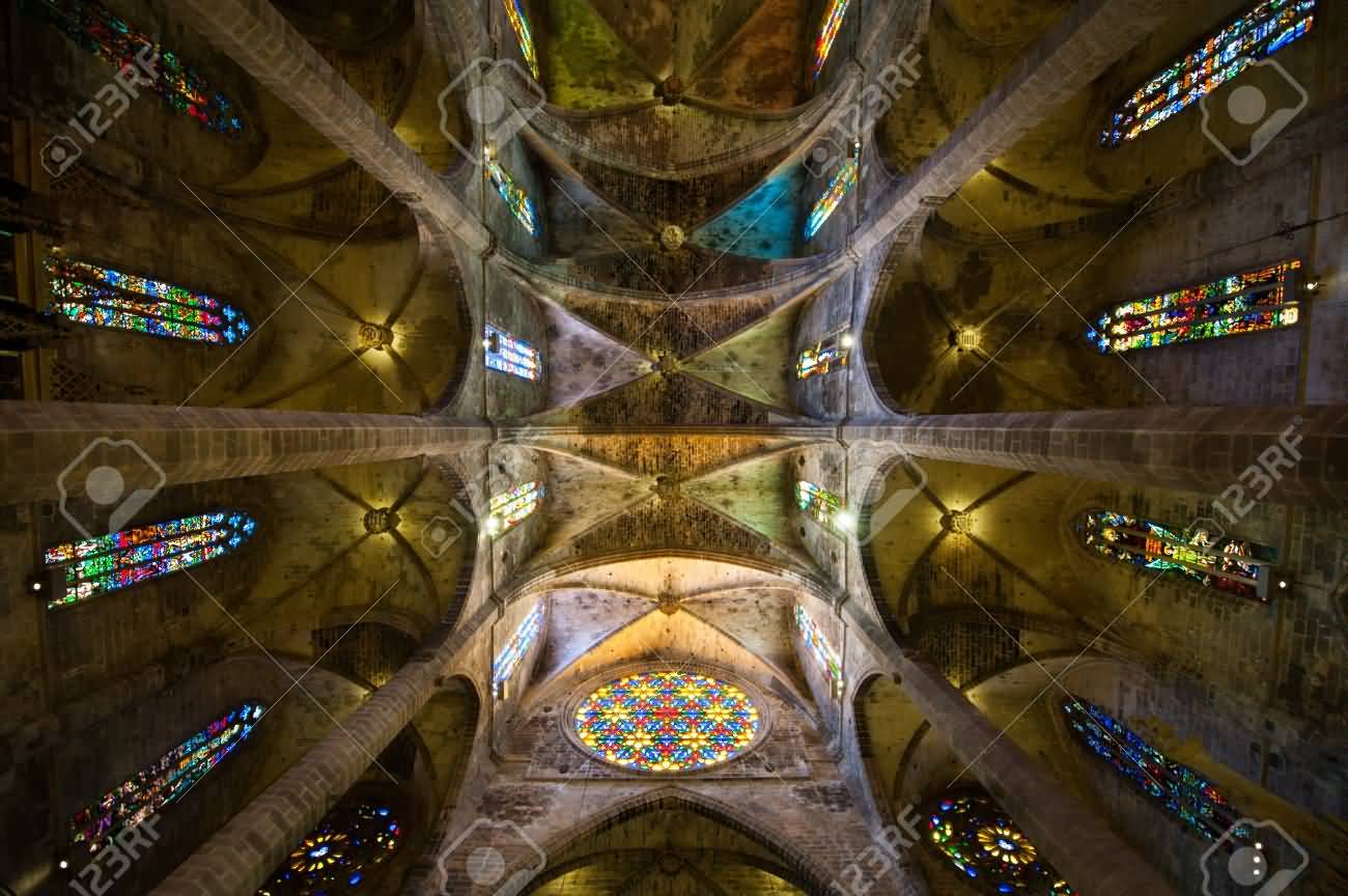 Roof Of Palma Cathedral Inside View