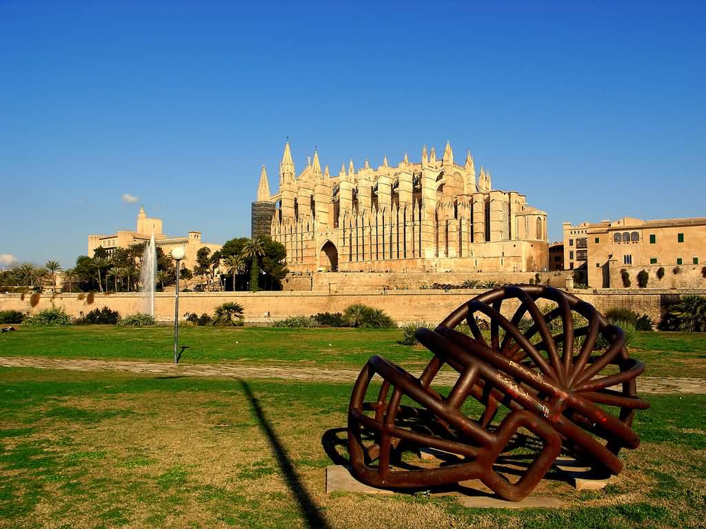 Sculpture And Cathedral Of Palma