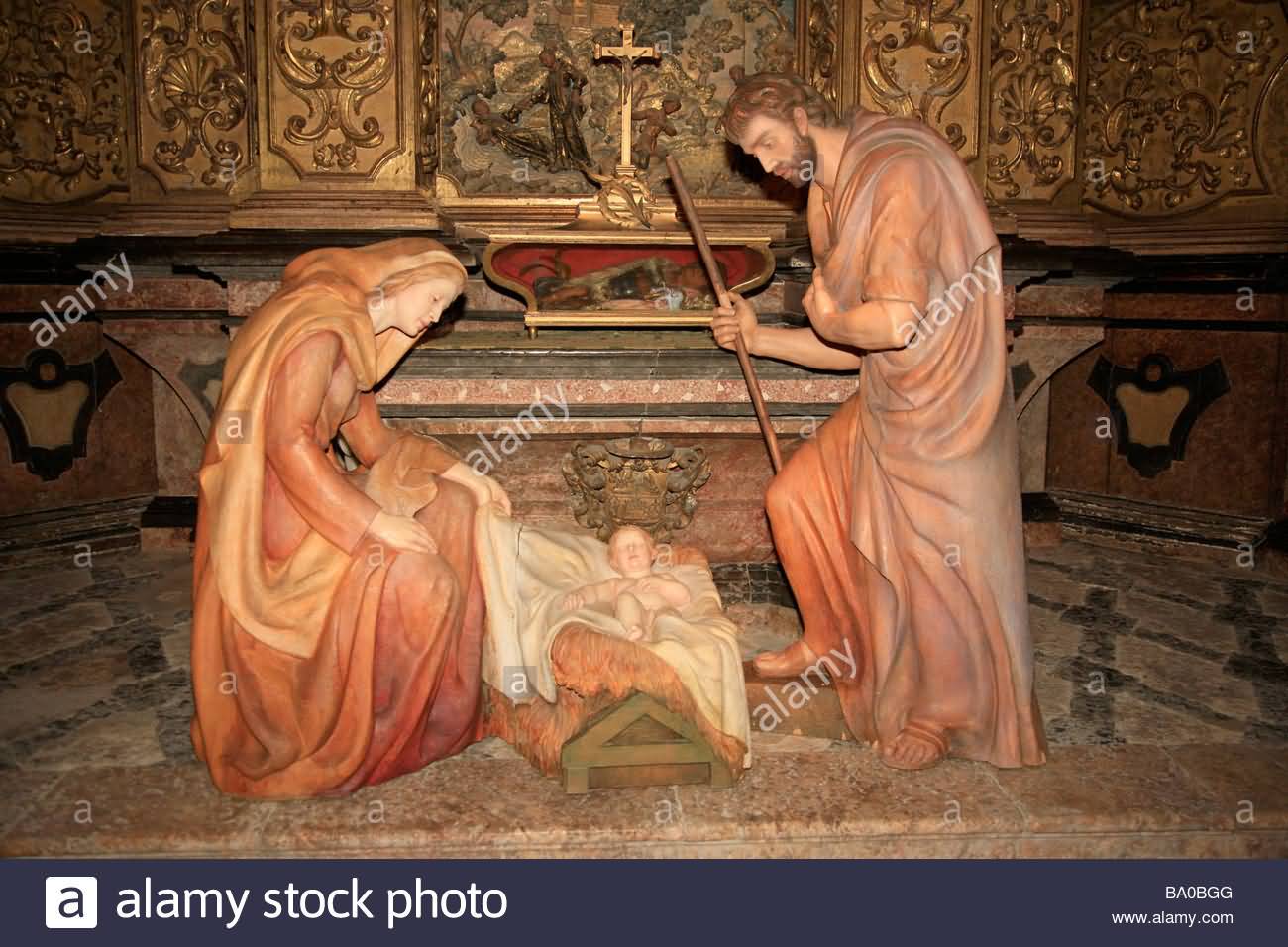 Sculptures Inside The Palma Cathedral