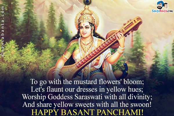 Share Yellow Sweets With All The Swoon Happy Basant Panchami