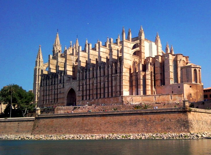 Side View Of The Palma Cathedral