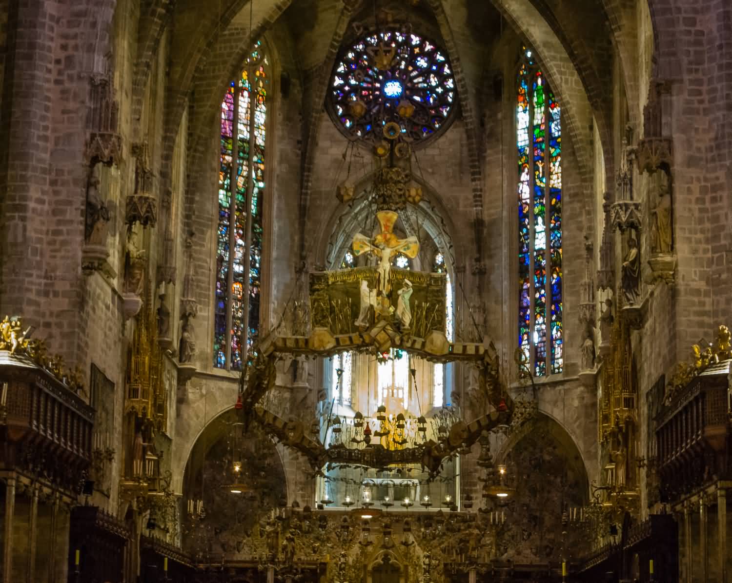 The Cathedral Of Palma Interior View