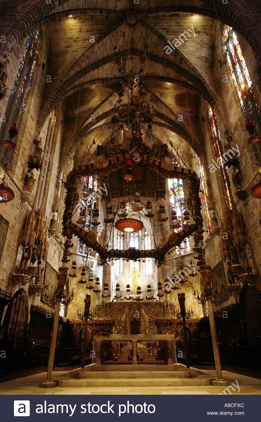 The Main Altar Inside The Palma Cathedral