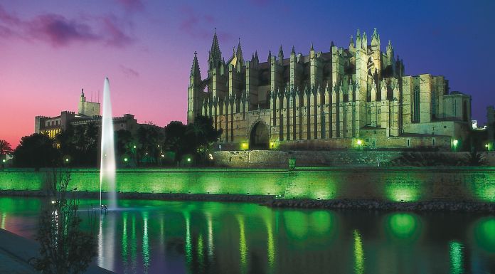 The Palma Cathedral At Dusk