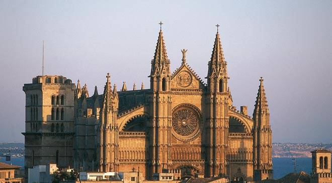 View Of The Palma Cathedral In Spain