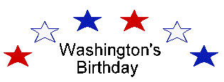 Washington's Birthday Patriotic Stars Clipart