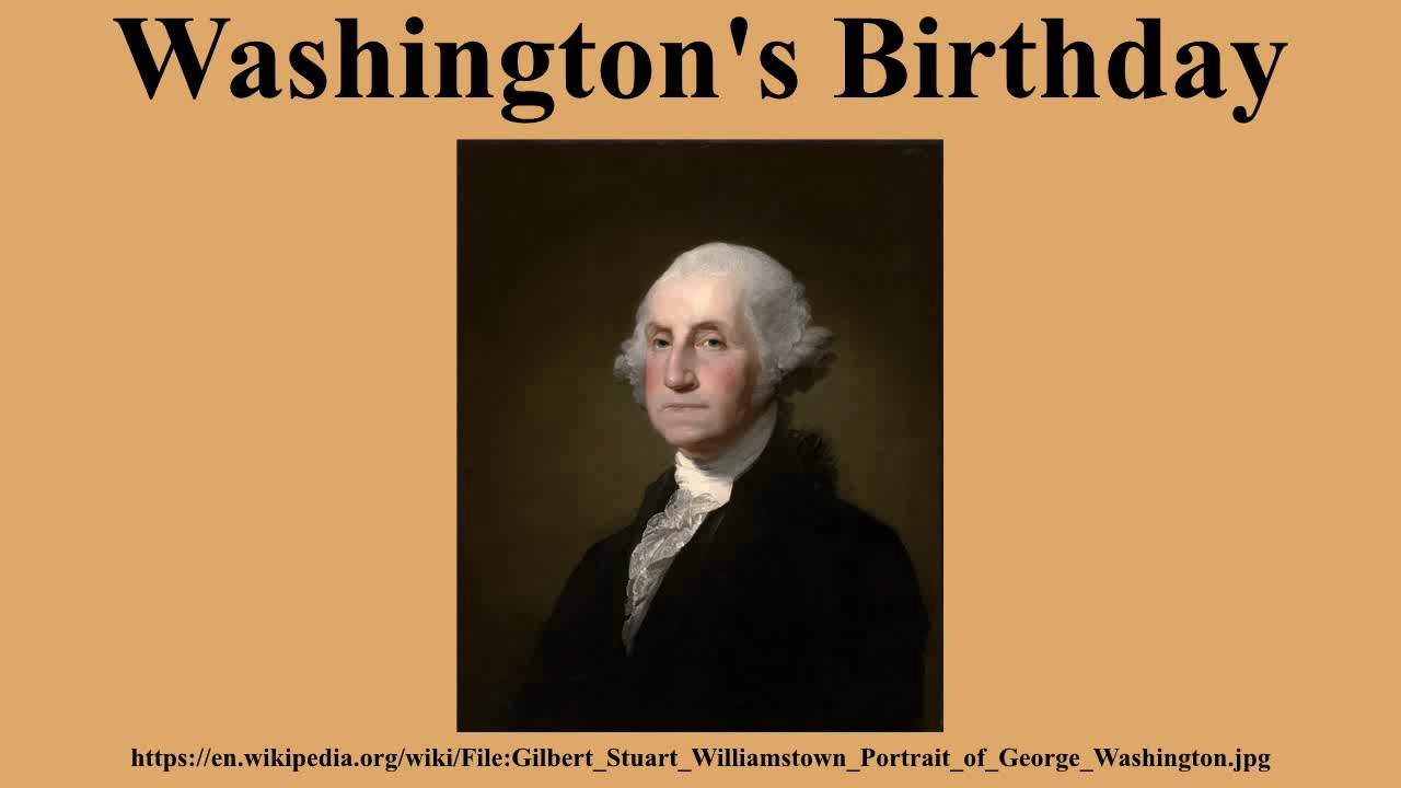 Washington's Birthday Wishes Picture