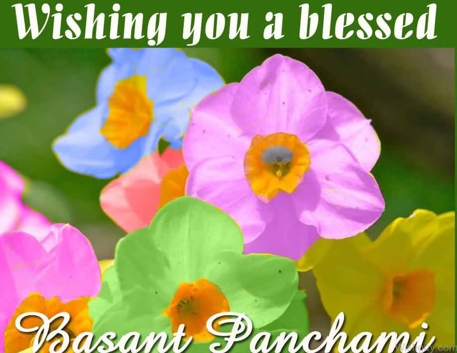 Wishing You A Blessed Basant Panchami Card