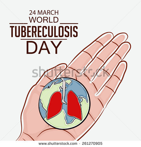 24 March World Tuberculosis Day Earth Globe With Lungs On Hand Palm