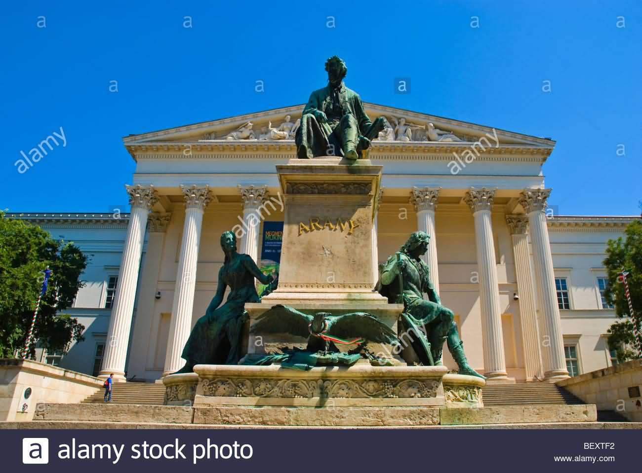 Arany Monument In Front Of National Museum of Hungary