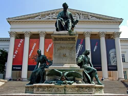 Arany Monument In Front Of The Hungarian National Museum