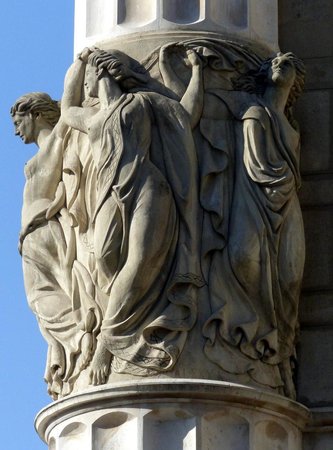 Details Of The Architecture On The Columns Of Vigado Concert Hall