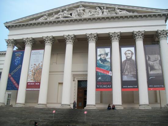 Entrance Of The Hungarian National Museum In Budapest