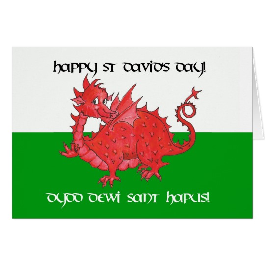 Happy Saint David's Day Greeting Card