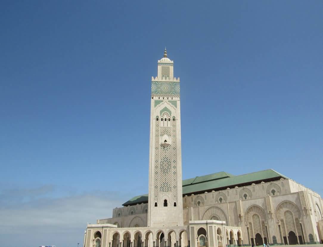 Hassan II Mosque Minaret View