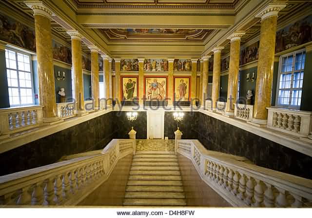 Hungarian National Museum Marble Interior And Staircase