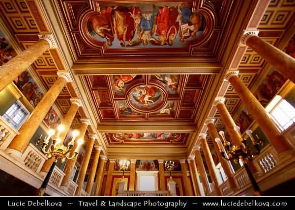 Interior Shot Of The Hungarian National Museum In Budapest