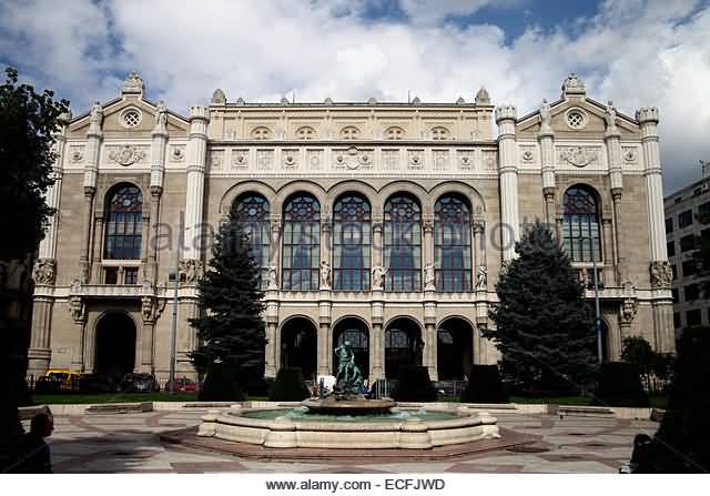 Landscape View Of Vigado Concert Hall In Budapest