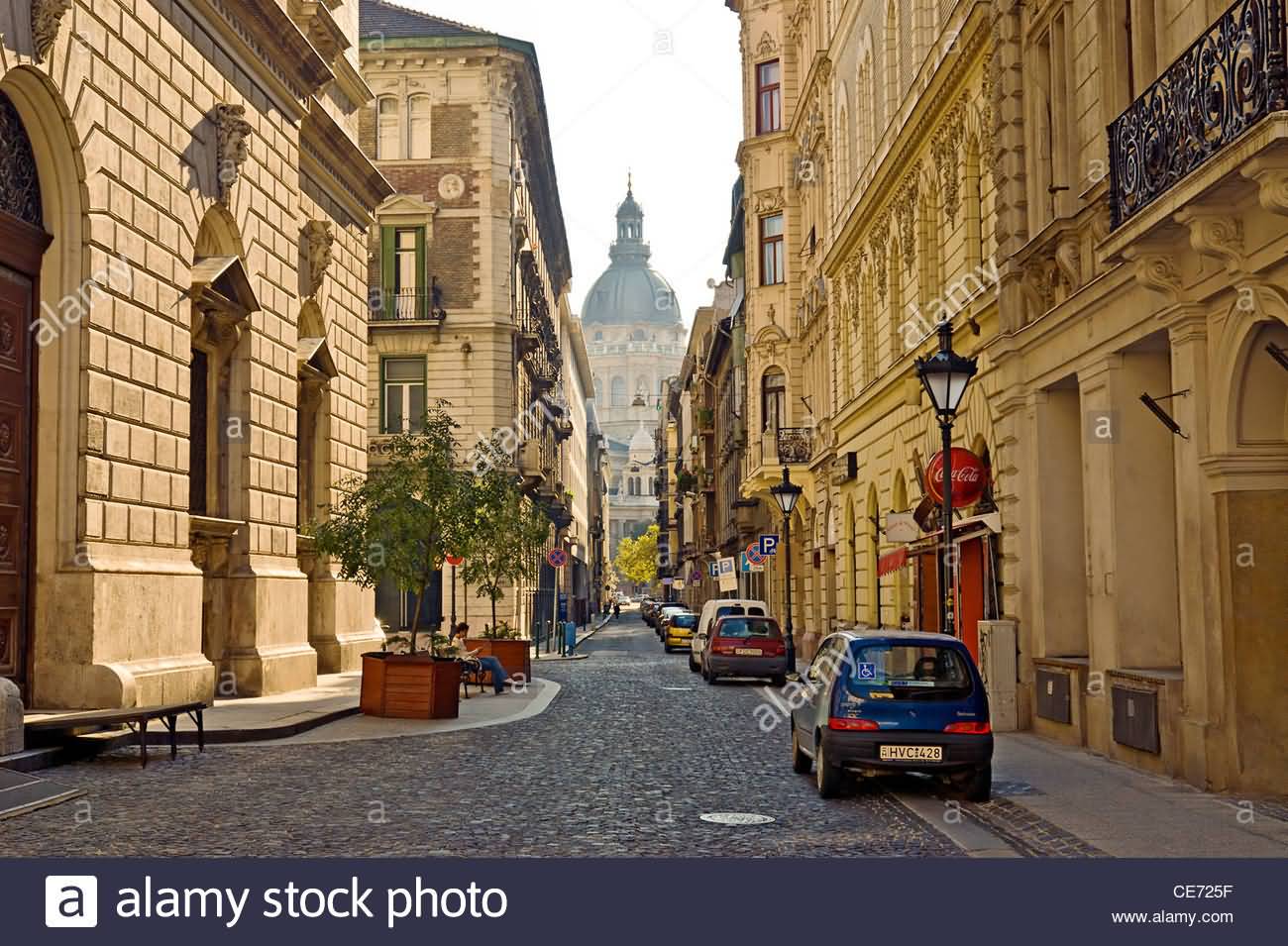 Saint Stephen’s Basilica Seen From Lazar Utca