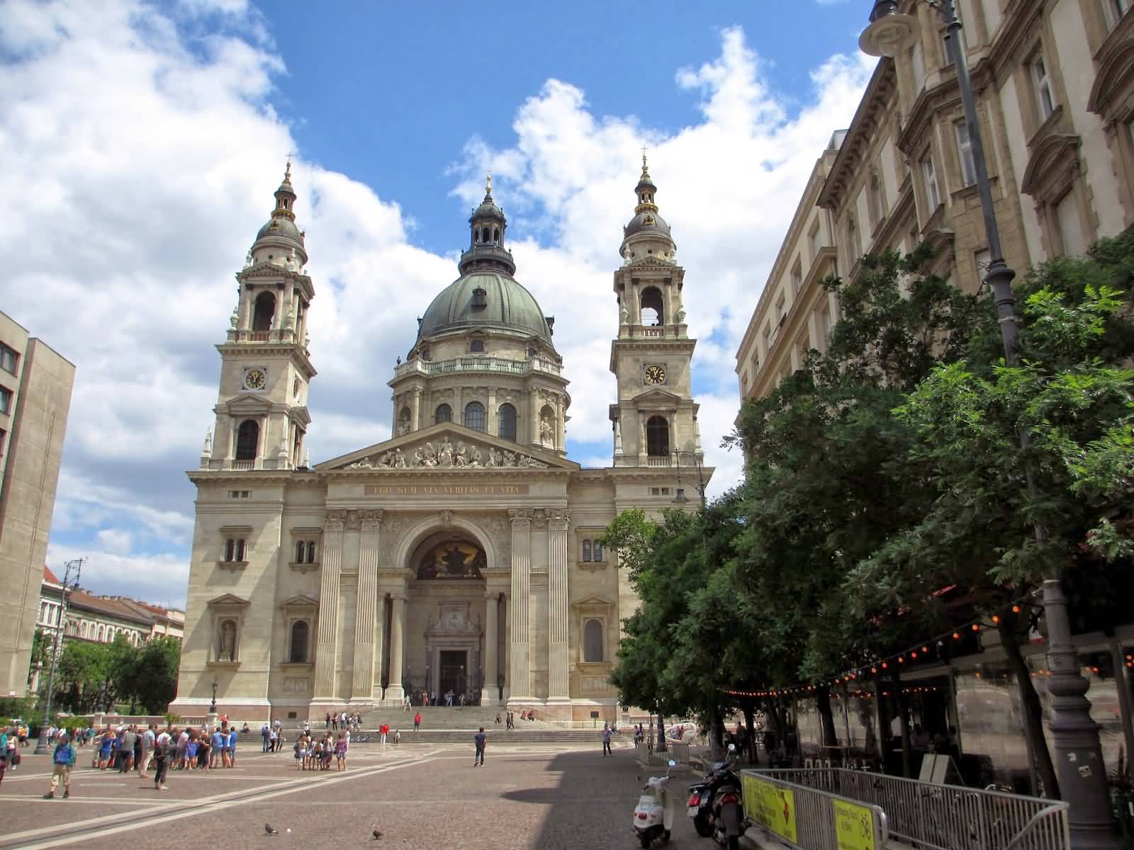 Saint Stephen's Basilica View From The Front Courtyard