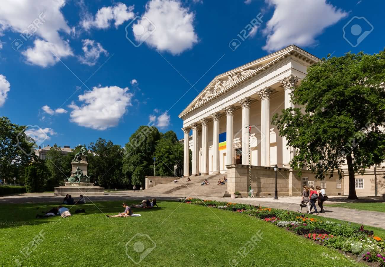 The Hungarian National Museum And Garden View