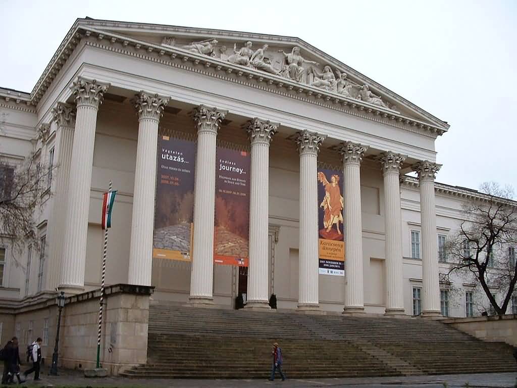 The Hungarian National Museum Building In Budapest