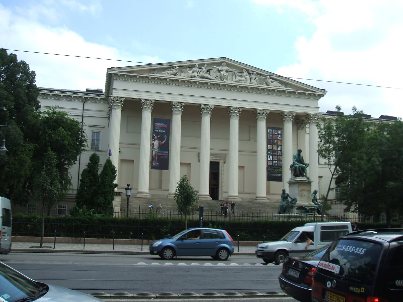 The Hungarian National Museum View Across The Road