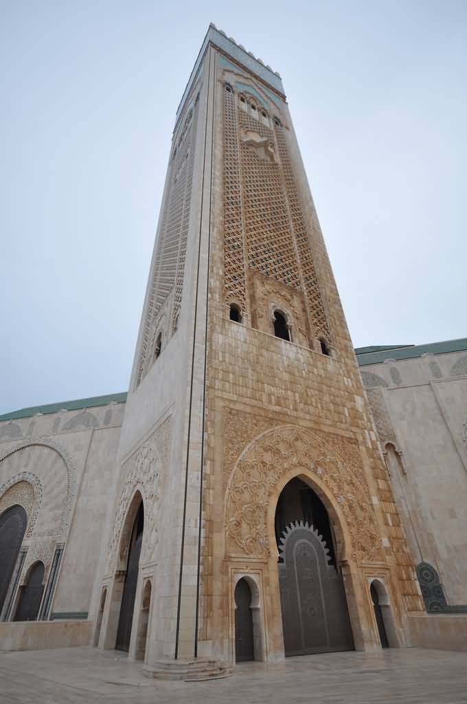 The Minaret Of Hassan II Mosque Full View