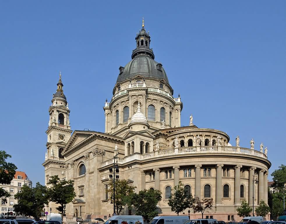 The Saint Stephen’s Basilica In Budapest