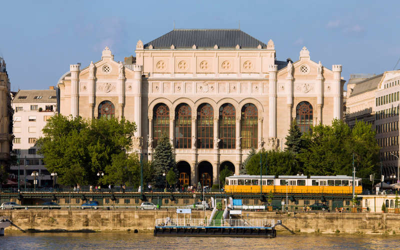 The Vigado Concert Hall View Across The Danube River