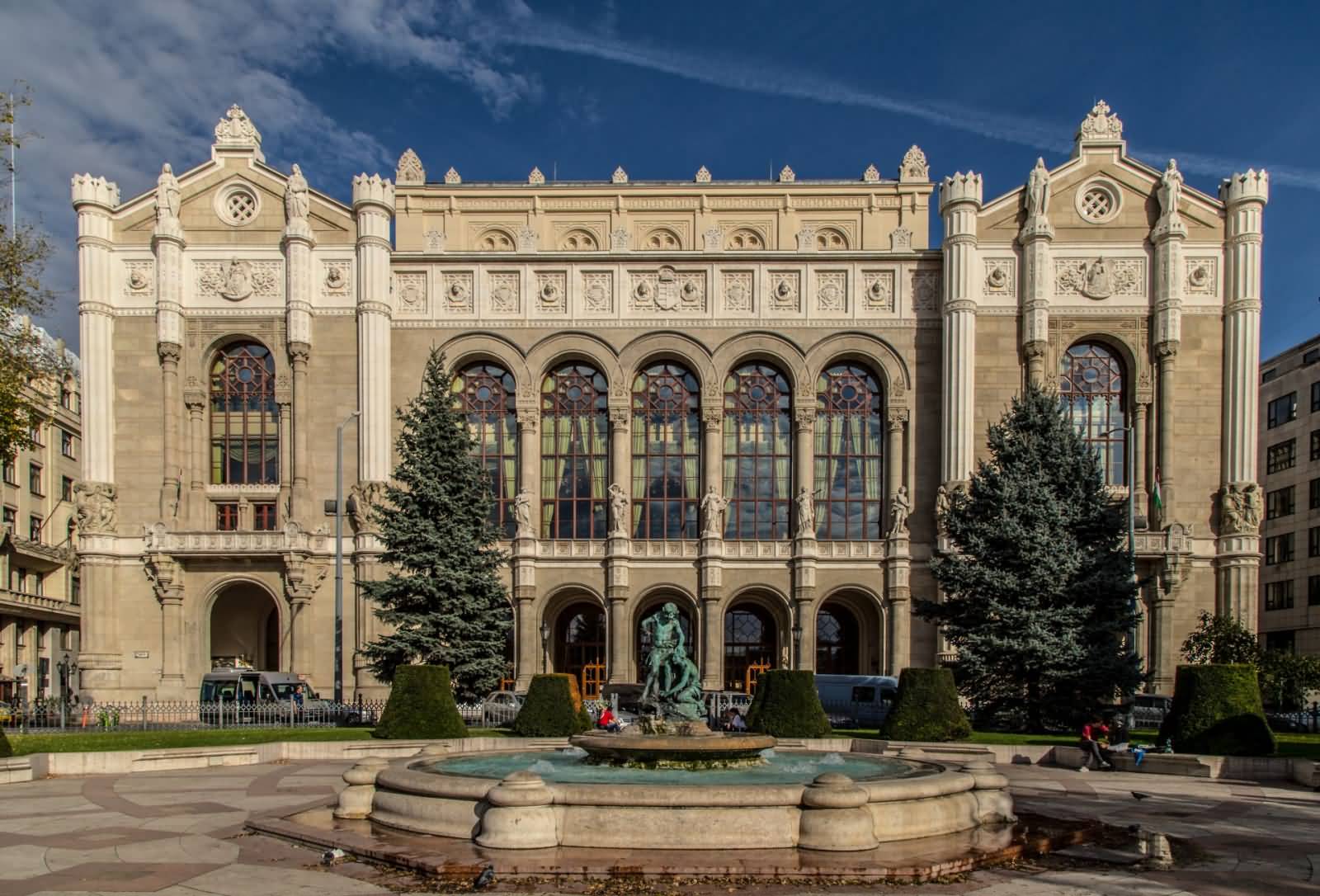 Vigado Concert Hall And Fountain View