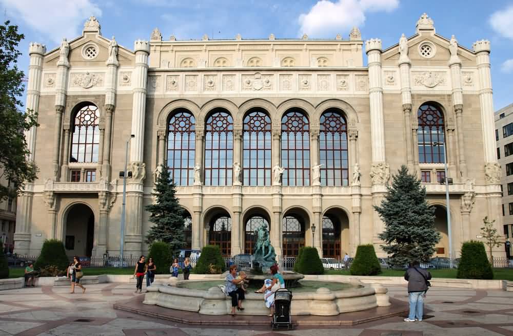 Vigado Concert Hall In Budapest Front View